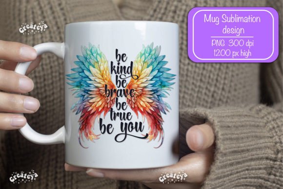 Be Kind Inspirational Mug Sublimation