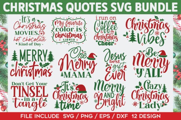 Christmas Quotes SVG Bundle Review