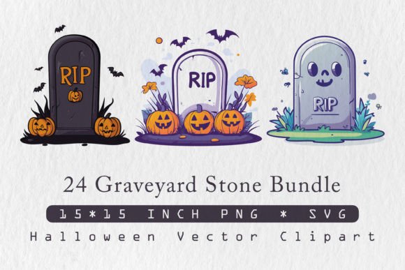 Halloween Grave Stone SVG Bundle