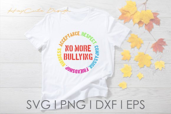 No More Bullying Svg Png Design
