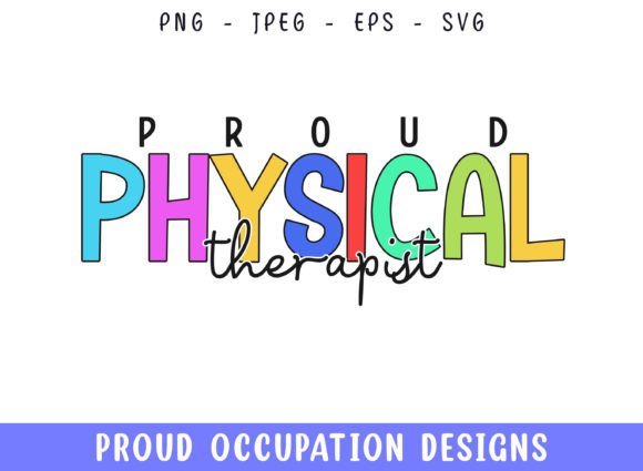 Proud Physical Therapist Profession SVG